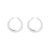Gold Hip Hop Bamboo Hoop Earrings – Extra Large Exaggerated Circle Studs