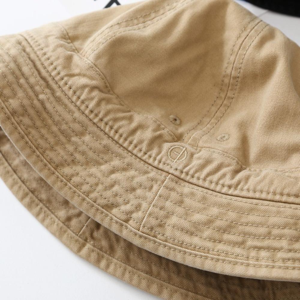 Fashion Retro Bucket Hat Short-brim Big Head Circumference Fisherman Cap Japanese Style Sunshade Hat Unisex