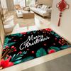 Christmas Day Rug Xmas Theme Carpet Home Living Room Bedroom Festive Decor Floor Mat Kitchen Bathroom Door Mat Holiday Gifts