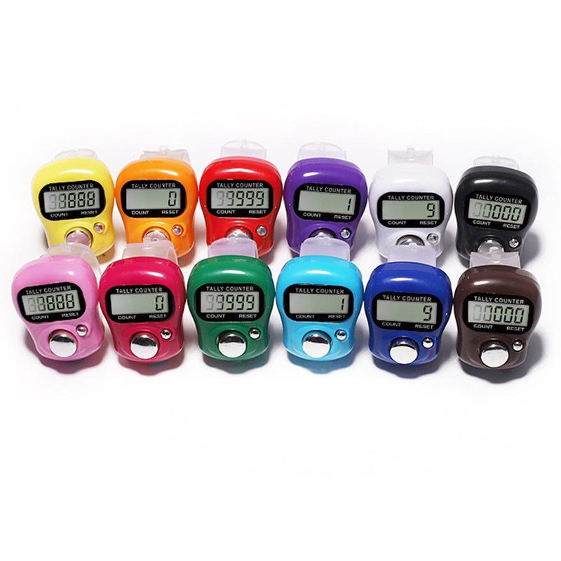 

1/2pcs Digital Finger Ring Tally Counter Handheld Knitting Row Counter Clicker NEW Mini Point Marker Counter LCD 1pc