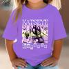 Girl Group KATSEYE Print T-Shirt Boys Girls Casual Tee Shirts Summer O-Neck Tops 2026 Summer Short Short Fashion Kids Clothes