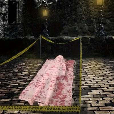 Creepy Corpse Prop Realistic Scary Decoration Horror Halloween Scene Decor Haunted House Setup Spooky Atmosphere Display