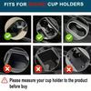 Car Cup Holder Expander for Adapter Adjustable Multifunctional Dual with Phone Aromatherapy Organizer