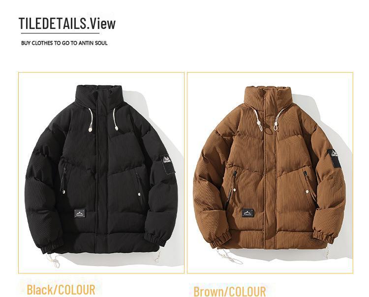 Men's Graphene Heated Cotton Coat – Windproof, Warm, Cold-Resistant Jacket for Autumn and Winter