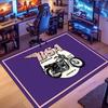 BSA vintage motorcycle pattern rug, non-slip rug, suitable for living room, bedroom, game room, computer room and home décor.