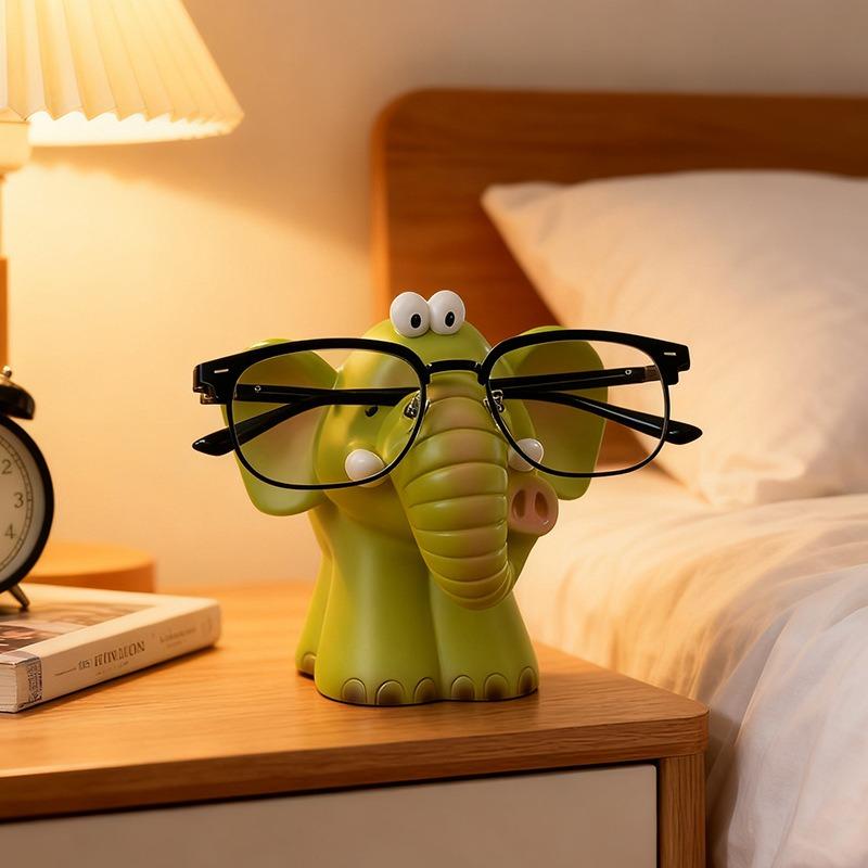 Cute Elephant Glasses Frame Ornament Office Desktop Glasses Interesting Decorative Prop Display Stand