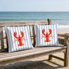 1pc Crab, Lobster, Scallop Print Polyester Pillowcase Home Decor Pillowcase Car Sofa Cushion Cover Home Decor 45x45cm