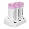 Travels Friendly Waxing Epilator Kit With 3 Attachments Quick Heating System Safe For Sensitives Skin
