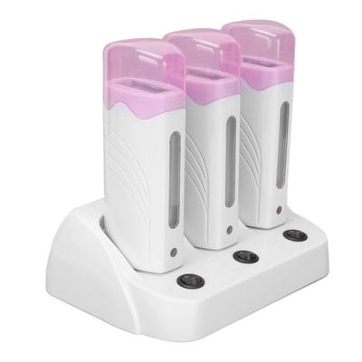 Travels Friendly Waxing Epilator Kit With 3 Attachments Quick Heating System Safe For Sensitives Skin