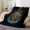 Coperta in Flanella con Stemma del Newcastle United, Poliestere Morbido, Design Moderno, Per Tutte le Stagioni, per Campeggio, Viaggi, Regali per le Feste o Compleanni