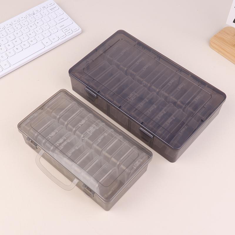 20/26Pcs Transparent Plastic Craft Storage Box Portable Multifunctional Storage Box For Jewelry Beads Diy Art Supplies
