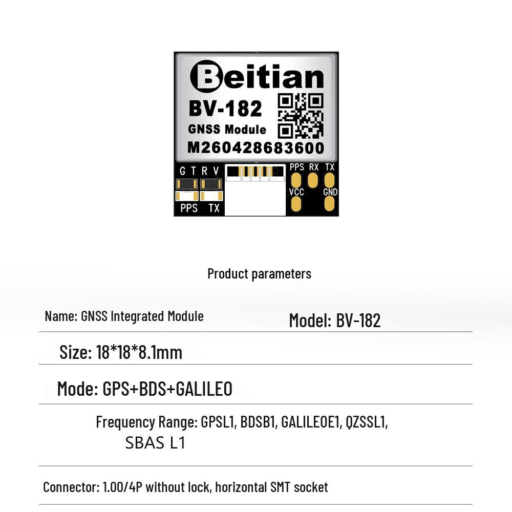 Beitian GPS Antenna with Integrated Beidou-3 TTL Microstrip Flash BD-220ZF
