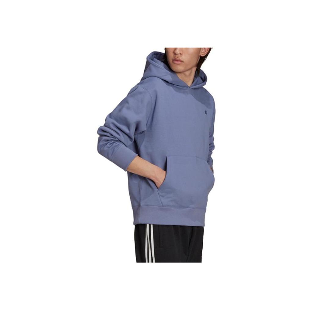 Adidas Originals Trefoil Logo Print Hoodie Men Tops Purple H62533