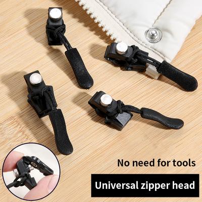 Mintiml3/6/12PCS Universal Instant Zipper Repair Replacement Kit Durable Fix Zipper Sliding Teeth Rescue Screw Zipper Head RU