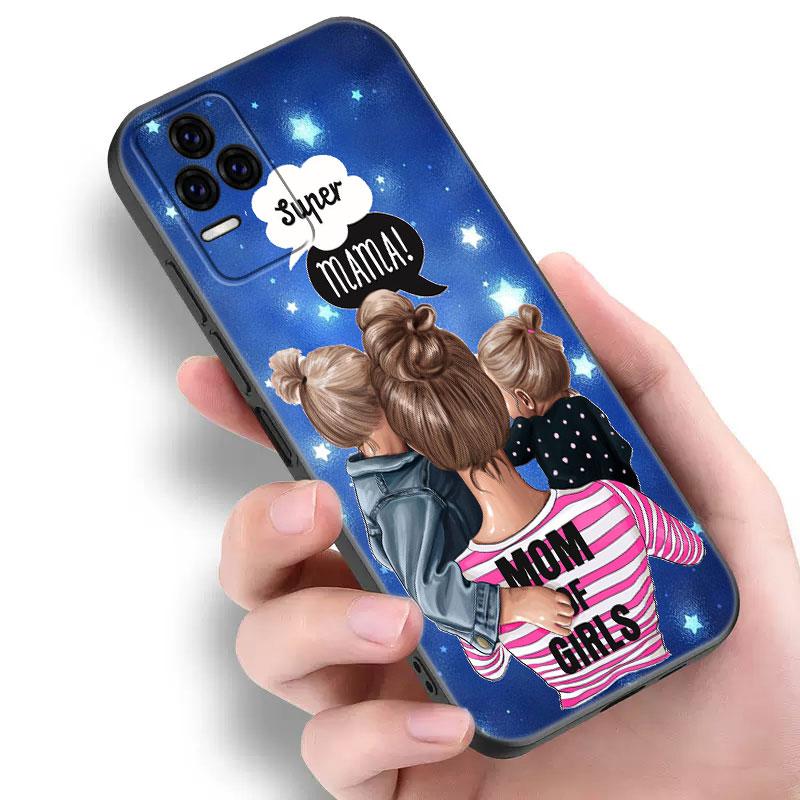 Baby Mom Girl Phone Case For Xiaomi POCO F2 F3 M2 M3 M4 X3 X4 Pro NFC F4 GT 5G F1 X2 C3 C31 C40 M5S Soft TPU Black Cover