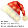 Christmas Party Hat Battery-Powered Plush Christmas Hat Light Up Santa Hat Festive For 2026 Christmas Party Holiday Celebration