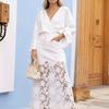 Women Crochet Lace Midi Skirt Elegant Casual
