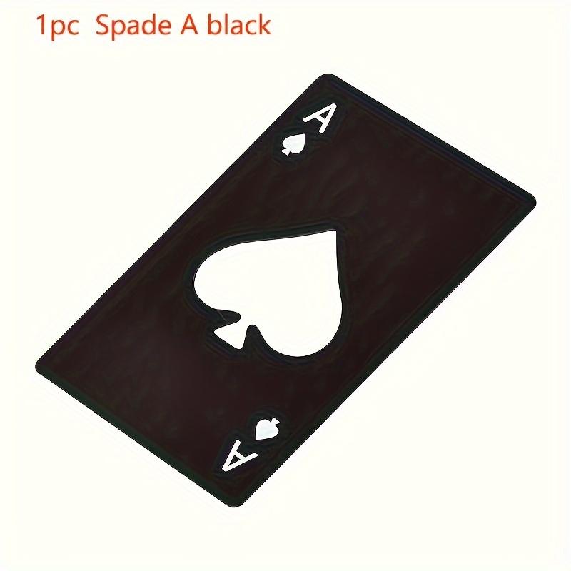 

Открывалка для бутылок из нержавеющей стали в форме покерной карты - Компактная, Прочная, Идеальна для баров, ресторанов и любителей пива