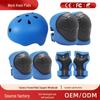Conjunto de Equipamento de Proteção para Patins de Rodinhas Infantil de 7 Peças: Protetores de Joelho, Pulso e Capacete