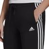 adidas מכנסי טרנינג סרוגים מודפסים בגזרה בינונית לנשים שחורות GM5551