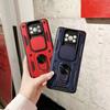 For Xiaomi Poco X3 Pro Car Magnetic Holder Ring Protect Cover For Little X 3 X3Pro NFC Slide Camera Shockproof Armor Case