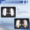 White Plastic Exterior Door Handle for Chevrolet Spark SP (1 Pair)