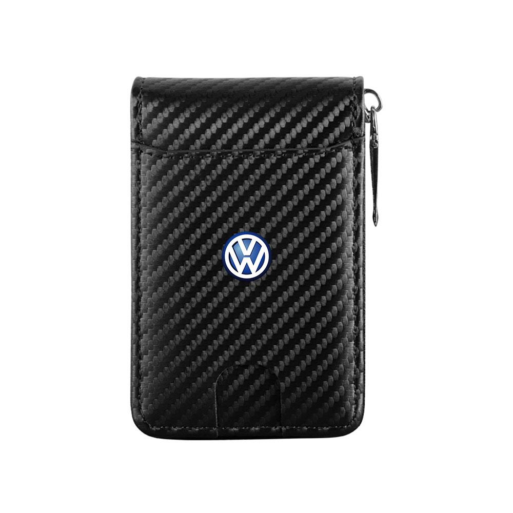 Valve Stems Caps For Volkswagen VW GTI Golf Tiguan Passat Jetta Touran Polo GTD T-Roc Touareg Bora Car Logo Credit Card Holder S Wu4
