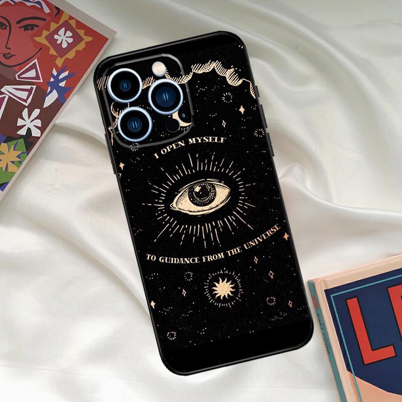

Witches Moon Tarot Totem Phone Case For iPhone 15 14 12 11 13 16 17 Pro Max 15 16 Plus 13 Mini 16e 17 Air Funda Cover iPhone 16