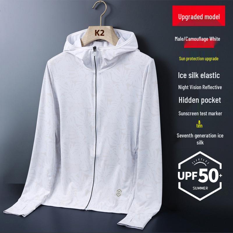 Ice Silk Men's Sun Protection Jacket 2026 - New Style, Anti-UV, Breathable, Thin for Summer & Outdoor Fishing