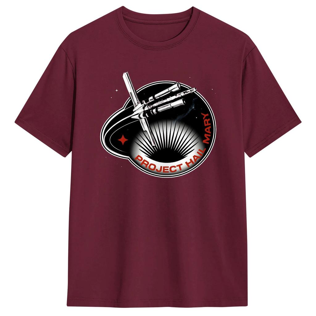 Project Hail Mary T Shirt for Unisex 100 Cotton Vintage TShirt Round Collar Tees Short Sleeve Clothing Plus Size