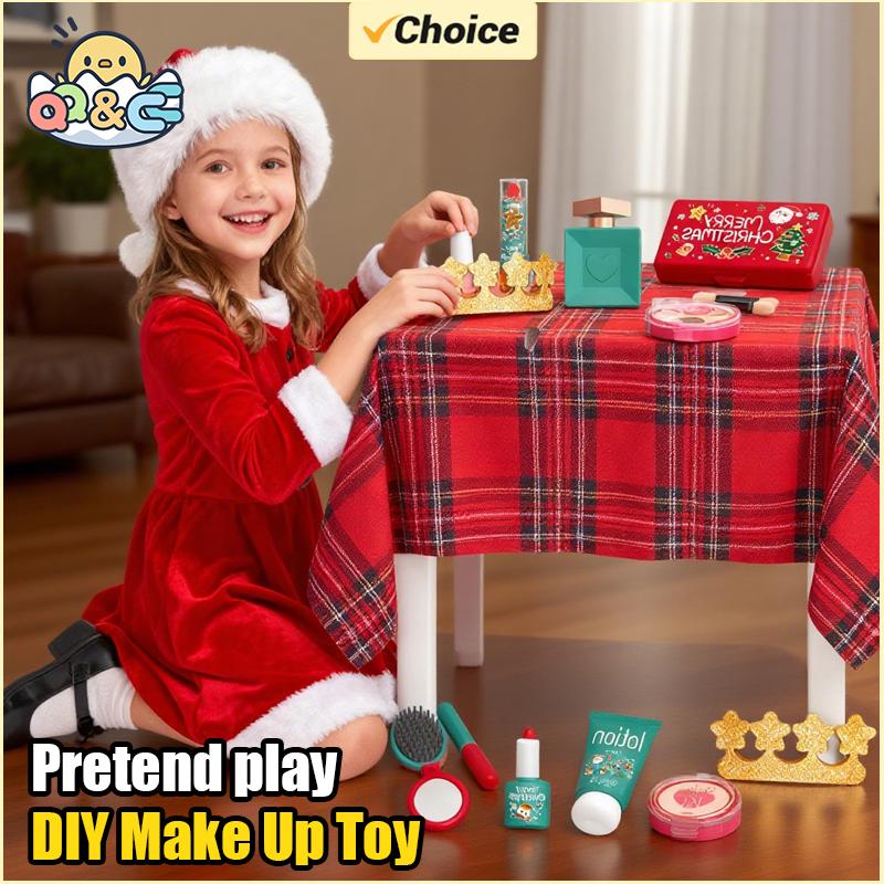 Non-Toxic Christmas Gifts Simulation Cosmetic Children Diy Make Up Toy Sets Beauty Not Real Make Up Pretend Play Set Toys For Children Kids Xmas