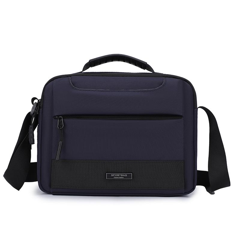 Durable Crossbody Bag Men's Large Capacity Water-Repellent Shoulder Bag Commuter Business Handbag