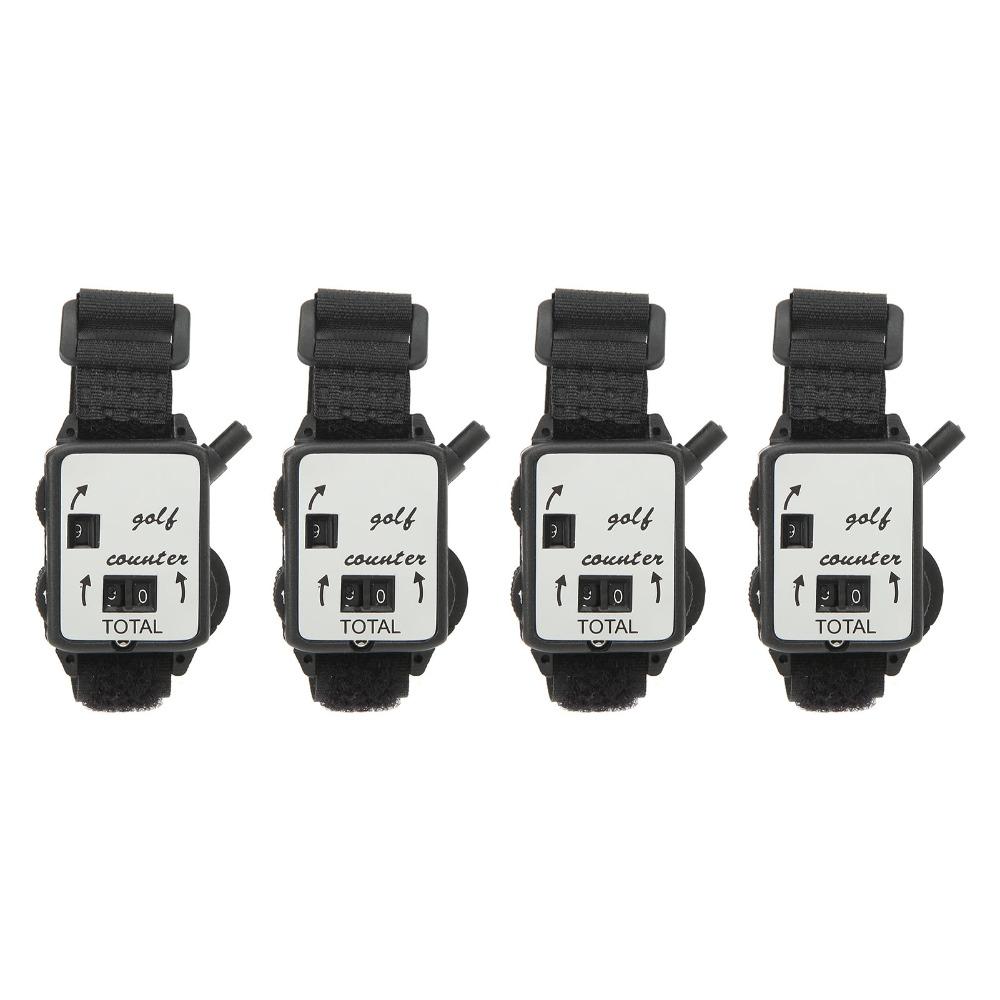 4 Stück Manueller Zählrad-Score-Zähler Einfach zu drückender Knopf Armband-Zähler Sporttraining
