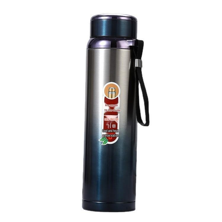 316 Stainless Steel Insulated Water Bottle - Large Capacity Star Design, Portable for Men & Women, Perfect for Tea & Outdoor Sports