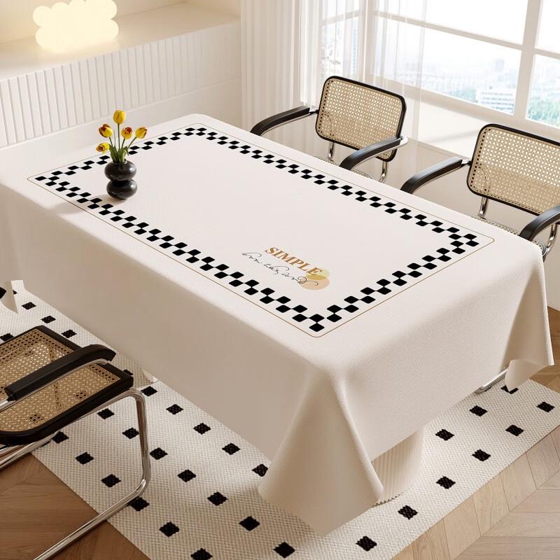 ZISIZ Wasserdichte & Ölbeständige Rechteckige Tischdecke (Blumen)