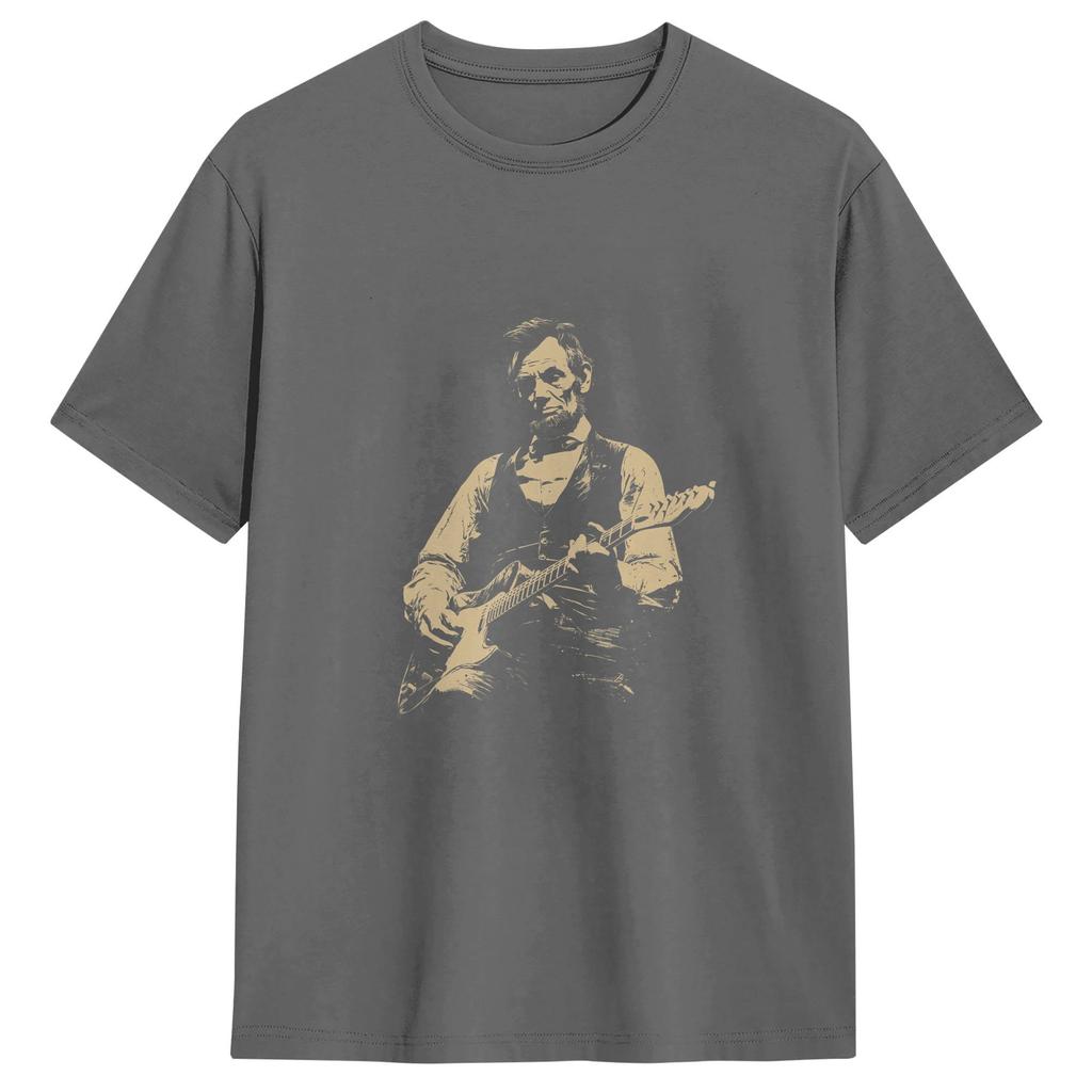 Harajuku T Shirt Summer Abraham Lincoln Trending Tshirts Cotton Tshirt For Adult Y2k Funny Design Short Sleeve Tops
