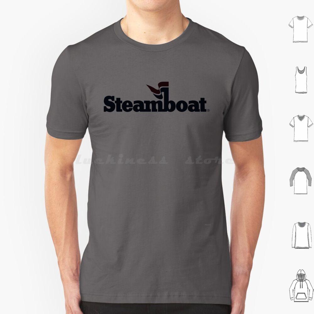 Blacked Out Steamboat Resort Colorado Mountain Resort T Shirt Cotton Men Women DIY Print Steamboat Steamboat Springs Black