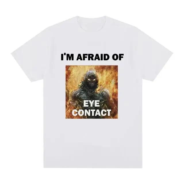 

I Am Afraid of Talking To Men T-Shirts Hard Skeleton Meme Men Women Print Tee Cotton T Shirt Oversized Short Sleeve Tshirt7789 4XL