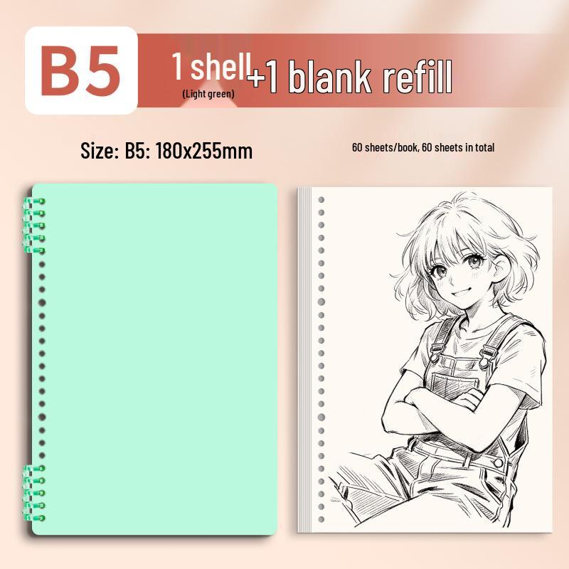 Morandi Detachable Student Sketchbook - Thick, Comfortable, Colorful Art Drawing Pad