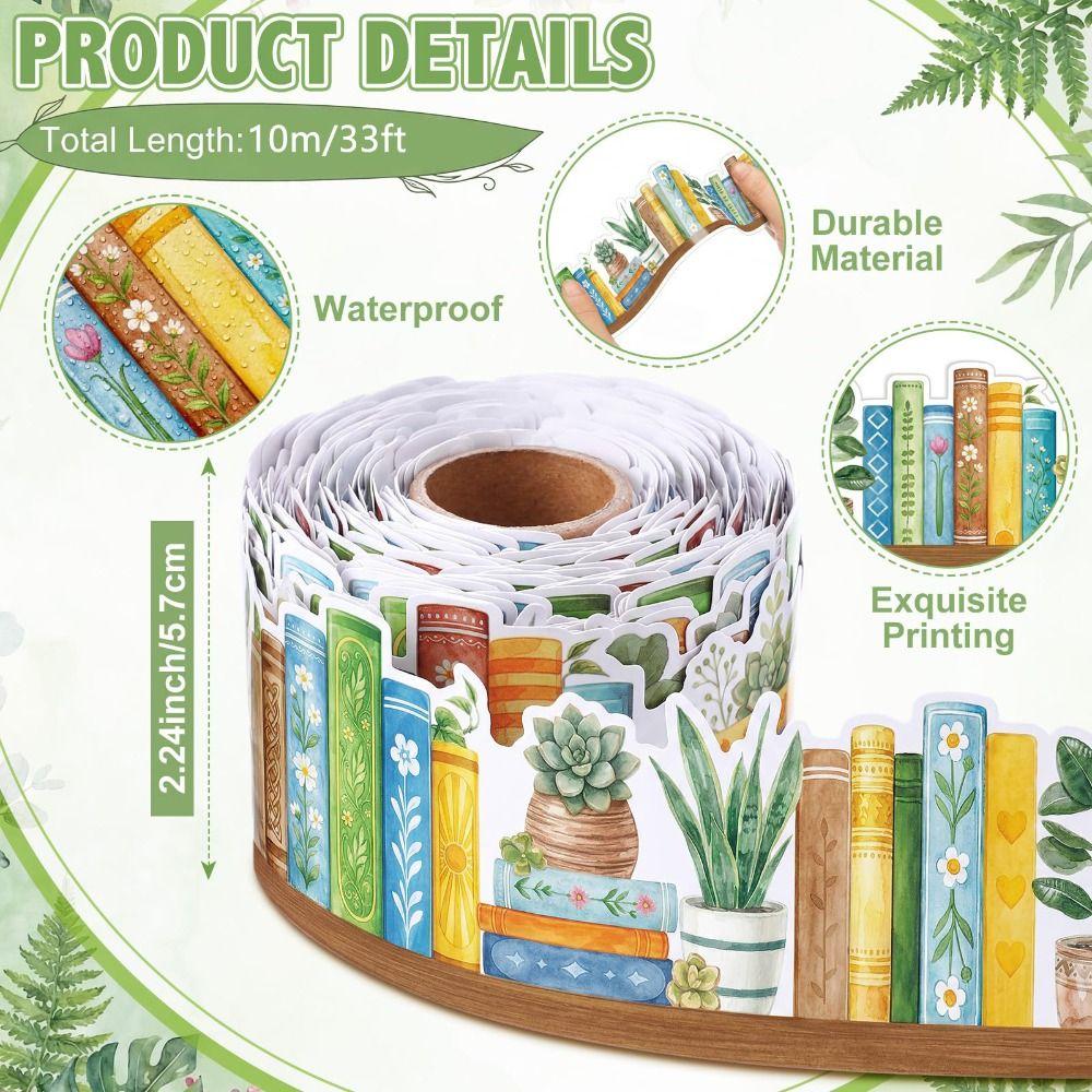 Self Adhesive Blackboard Border Sticker 10m/roll Wall Border Sticker  Library Decor
