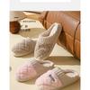 Cotton Slippers Women Autumn Winter Home Thick Sole Non-Slip Plush Fuzzy Indoor Warm Couple Men House Slippers