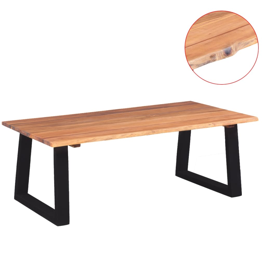 Coffee Table Solid Acacia Wood 110 x 60 x 40 cm