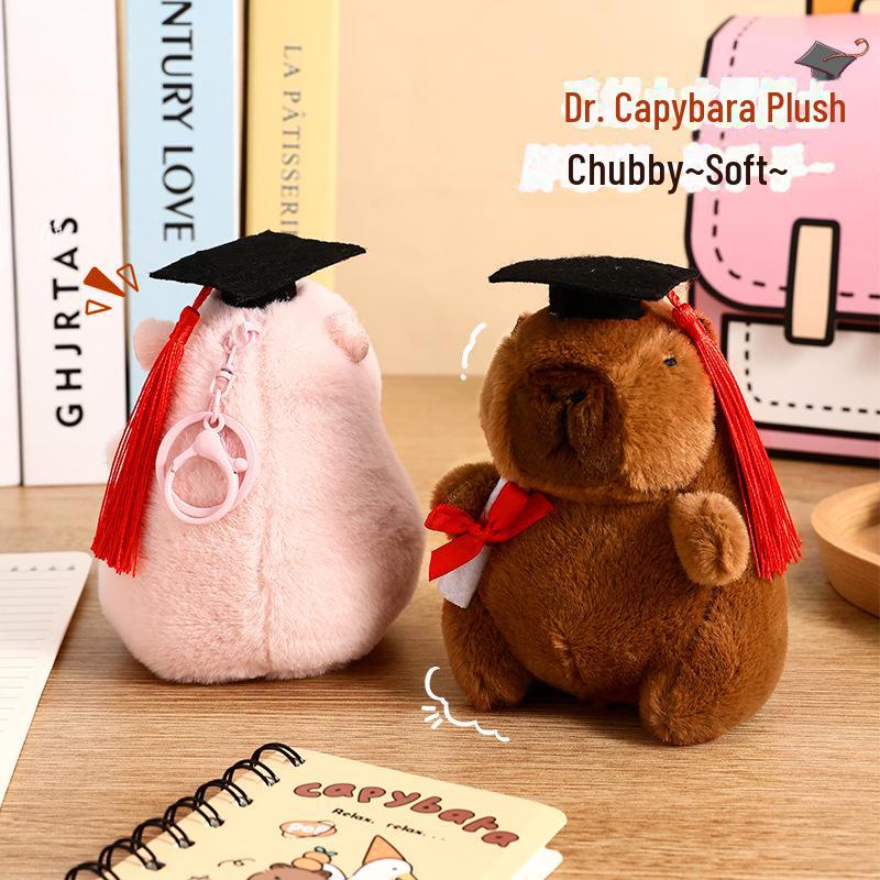 Capibara Doctor Keychain Pendant - Graduation Gift for Students