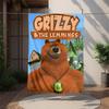 Grizzly Lemmings Flanelldecke Weich Warm Ganzjahresdecke, Design für Camping, Autoreisen, Wandern Sofa, Bett, Büro Perfektes Geschenk für Partys