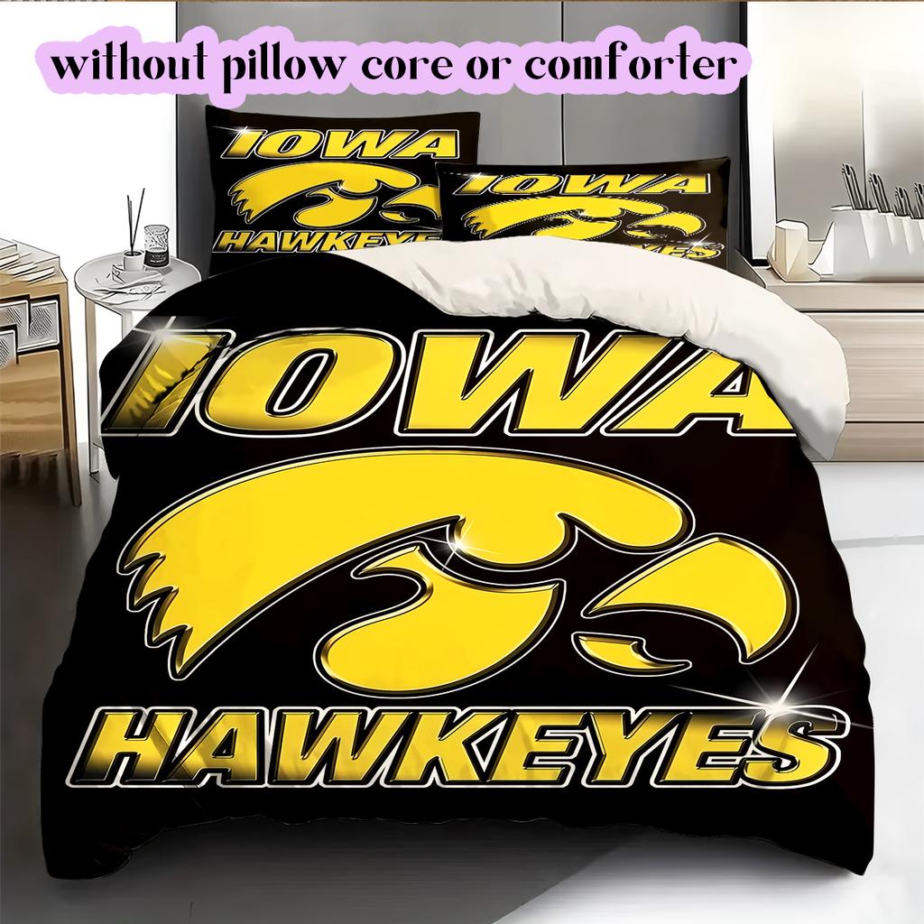 Rugby logoPattern Bedding Quilt Set Quilt Cover Pillowcase Home Decoration Birthday Gift (1 * duvet cover + 2 * pillowcase, without core)