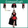 Elegant Vampire Witch Costume For Women With Spooky Gothic Flair For Halloween
