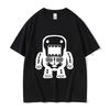 Epic Face Domo Kun European and American Fun and Funny Emoji Pattern Trendy Brand Short-sleeved T-shirt for Men and Women Tops