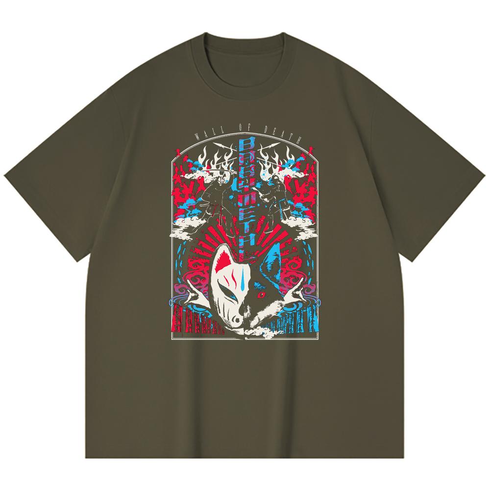 230 Gsm 100% Cotton Heavy Metal T-Shirt  Rock Band Popular Music Print Unisex Heavy Cotton T Shirt