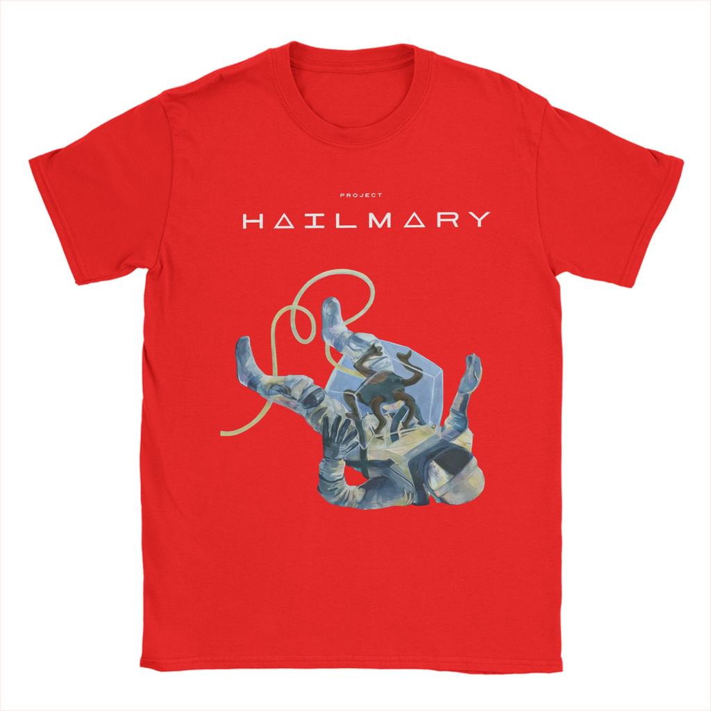 Mens TShirt Project Hail Mary Casual Pure Cotton Tees Short Sleeve T Shirt O Neck Tops Graphic Printed