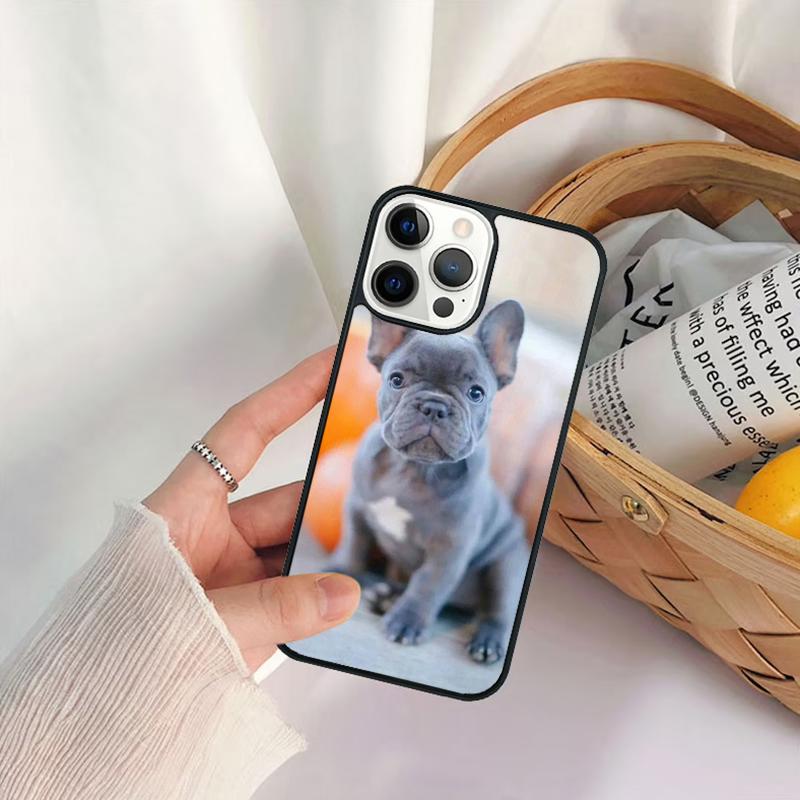 Whimsical French Bulldog Phone Case For for iPhone 17 Air 16 15 14 11 12 13 Pro MAX Plus Coque Cover Shell